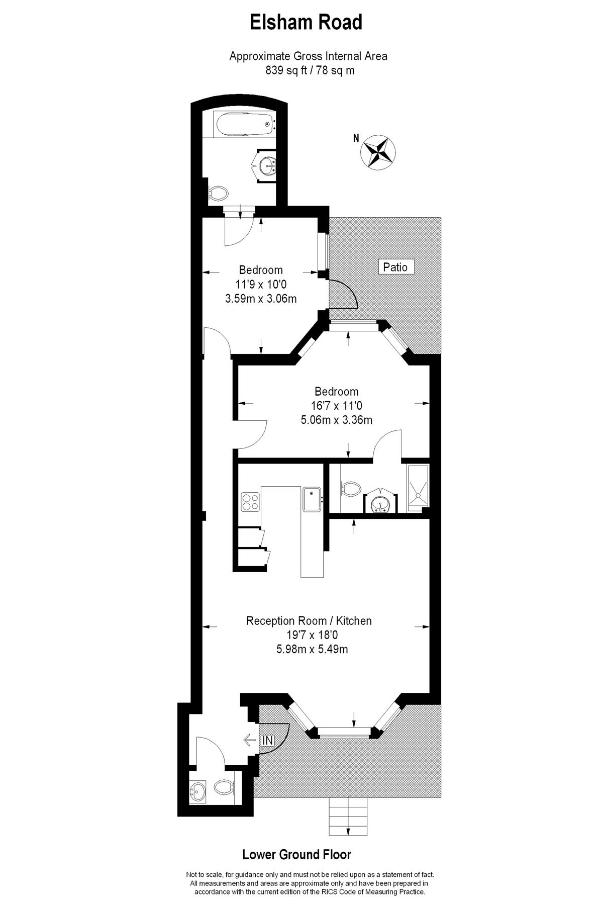 2 Bedrooms Flat to rent in Elsham Road, London W14