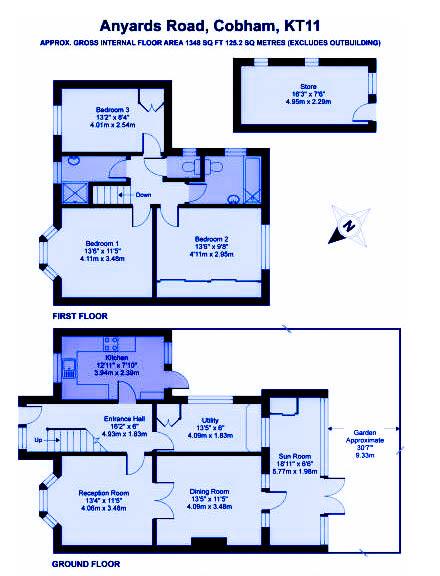 3 Bedrooms Detached house to rent in Anyards Road, Cobham KT11
