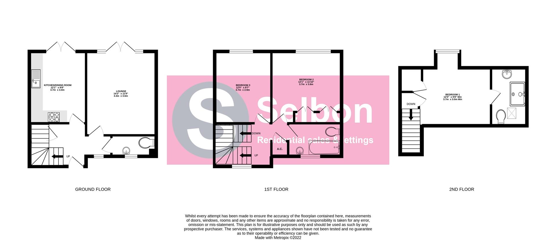 Weybourne Road, Farnham GU9, 3 bedroom semidetached house for sale