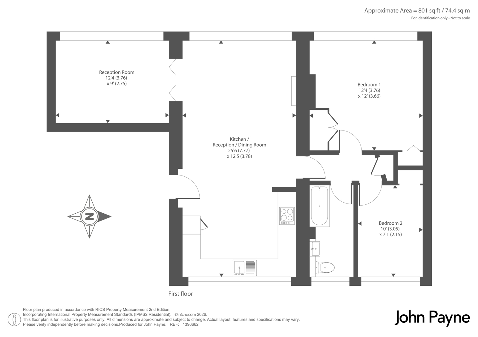 46, The Priory, London floorplan