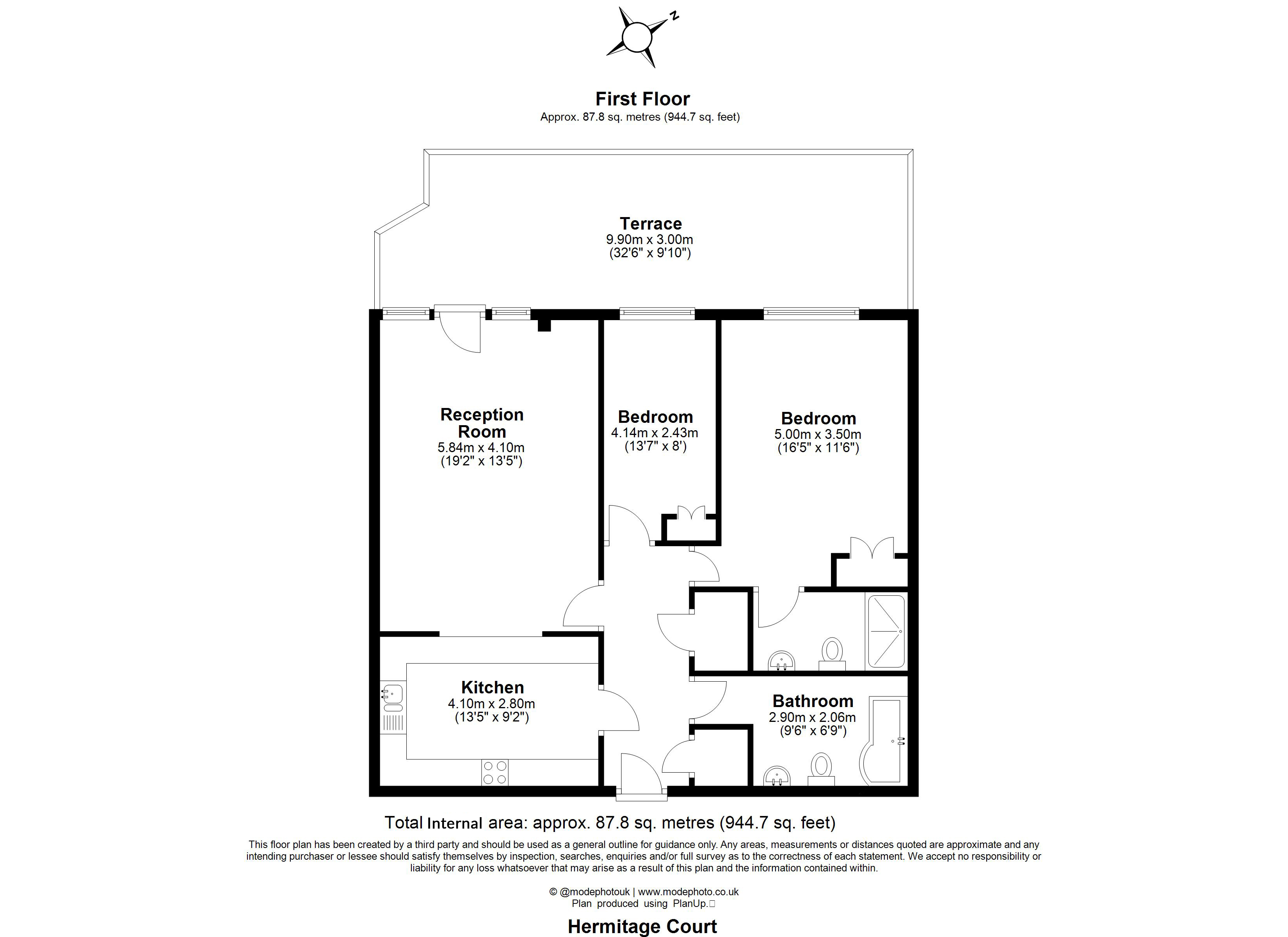 Hermitage Court, London floorplan