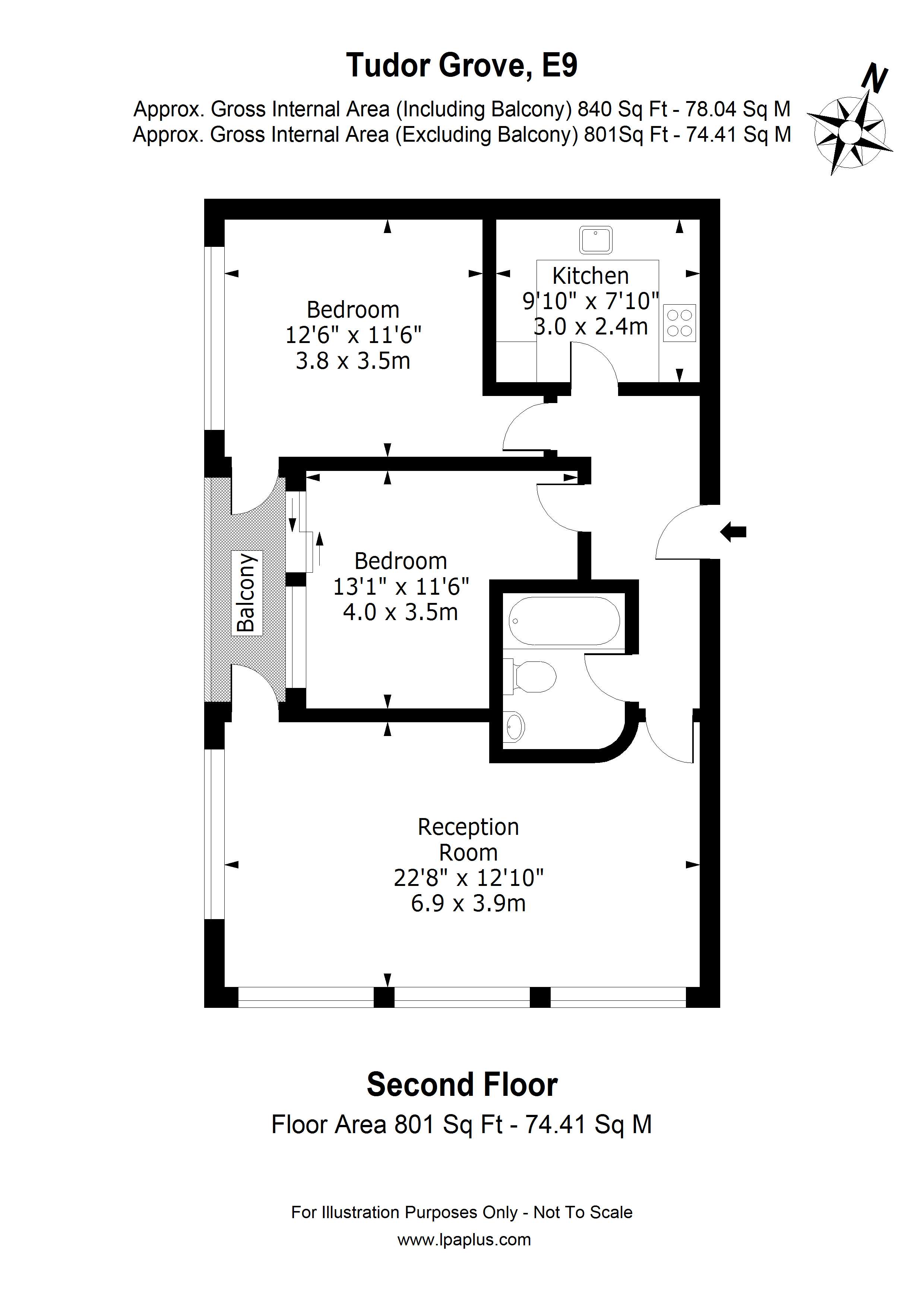 2 Bedrooms Flat to rent in Grove House, Tudor Grove E9