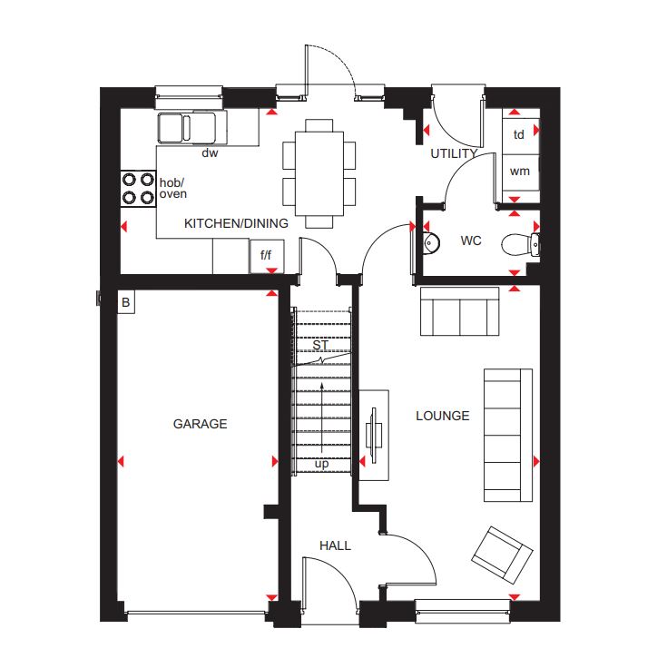 H8020142, Mains Loan, Dundee floorplan
