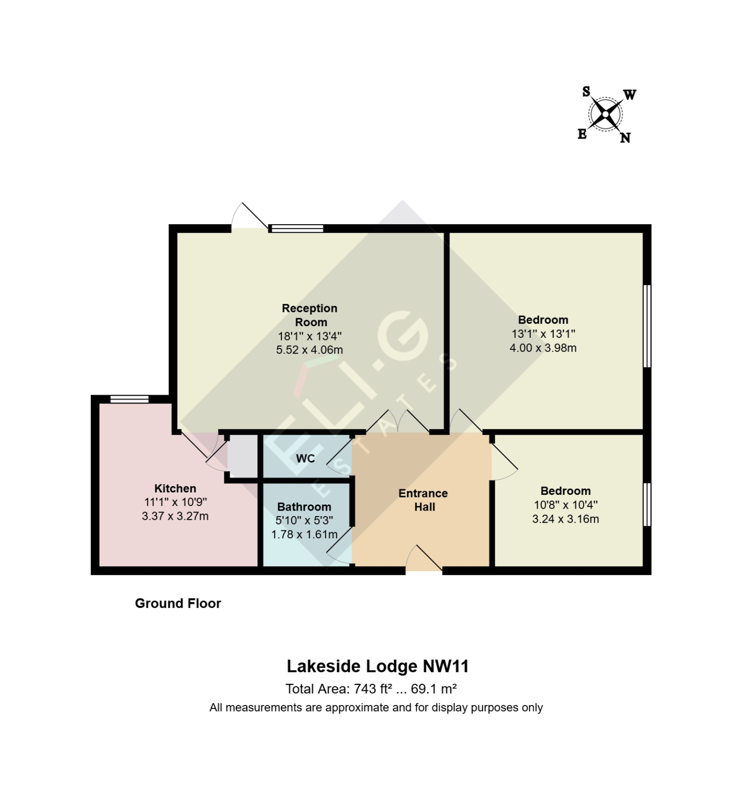 Flat 2, Lakeside Lodge, London floorplan