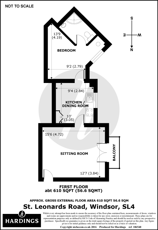 1 Bedrooms Flat to rent in Lord Raglan House, 132 St. Leonards Road, Windsor, Berkshire SL4