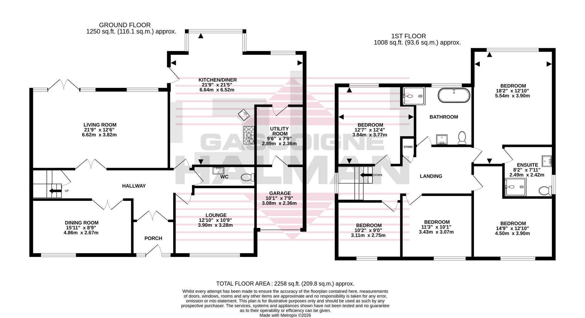 2 The Tarns, Cheadle floorplan
