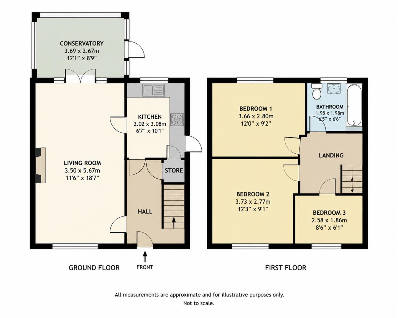 26, Wesley Drive, Bradford floorplan