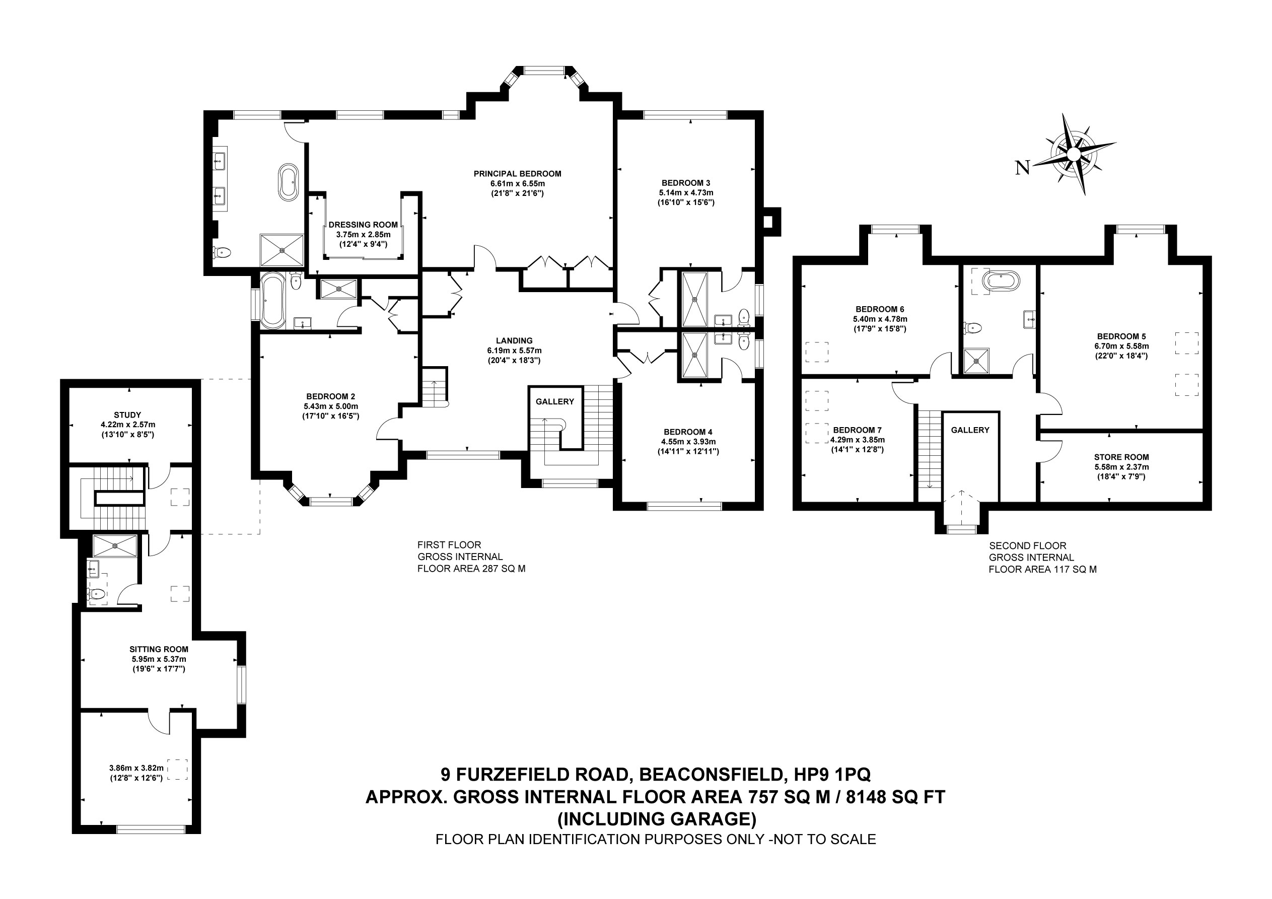 Hall House, 9, Furzefield Road, Beaconsfield floorplan