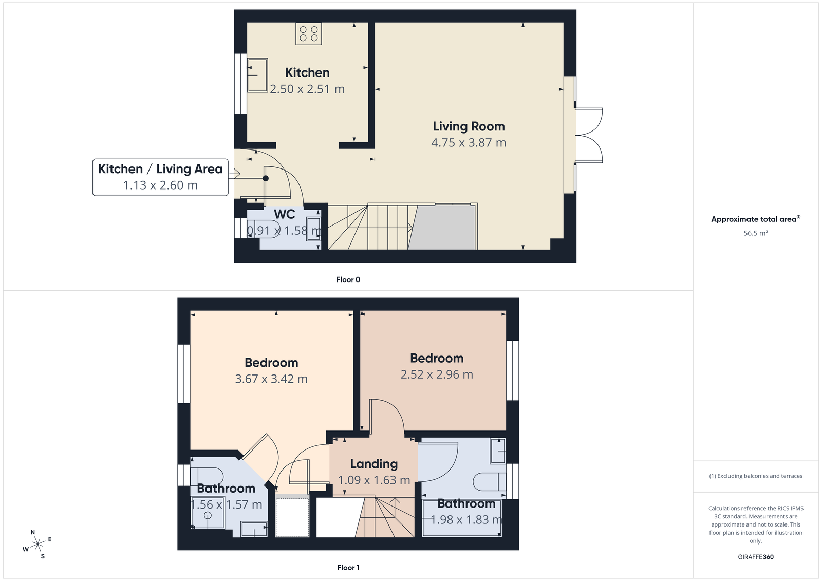 67, Gatcombe Way, Telford floorplan