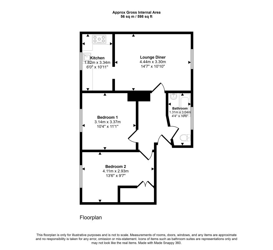 7 Marley Croft,, Moor Lane, Staines-upon-Thames floorplan