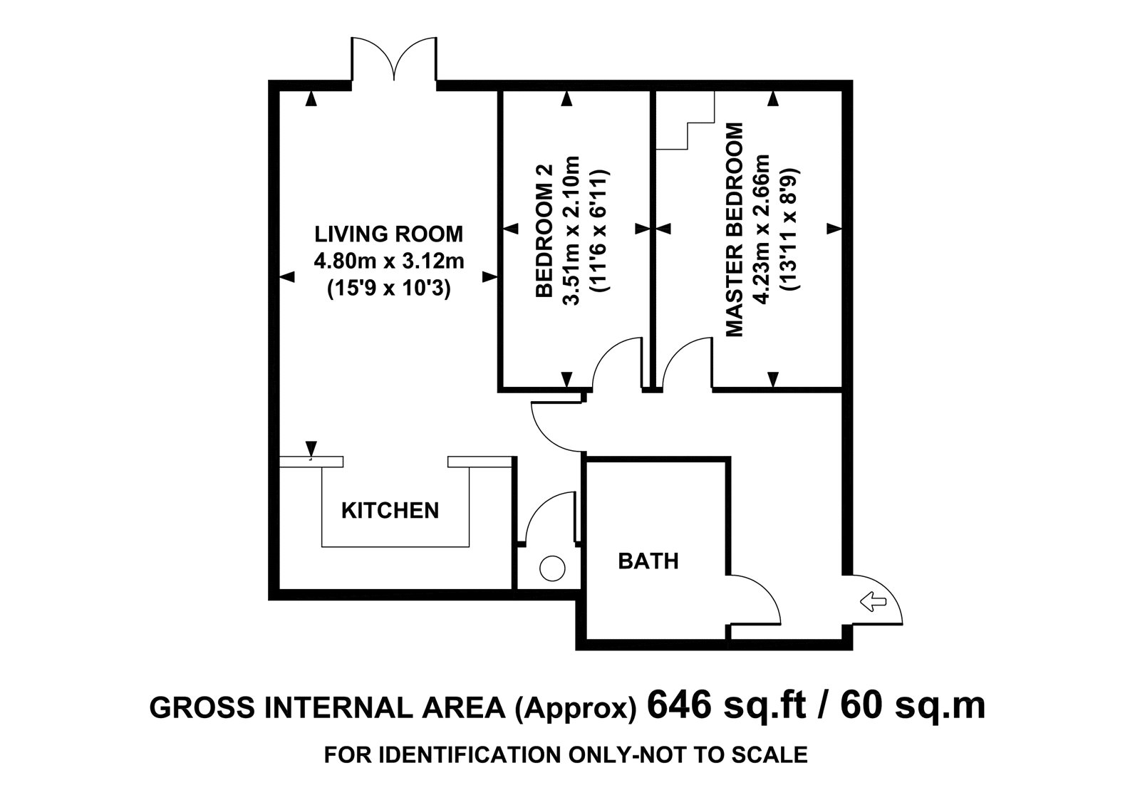 Flat 71, Barnshaw House,, Coxhill Way, Aylesbury floorplan