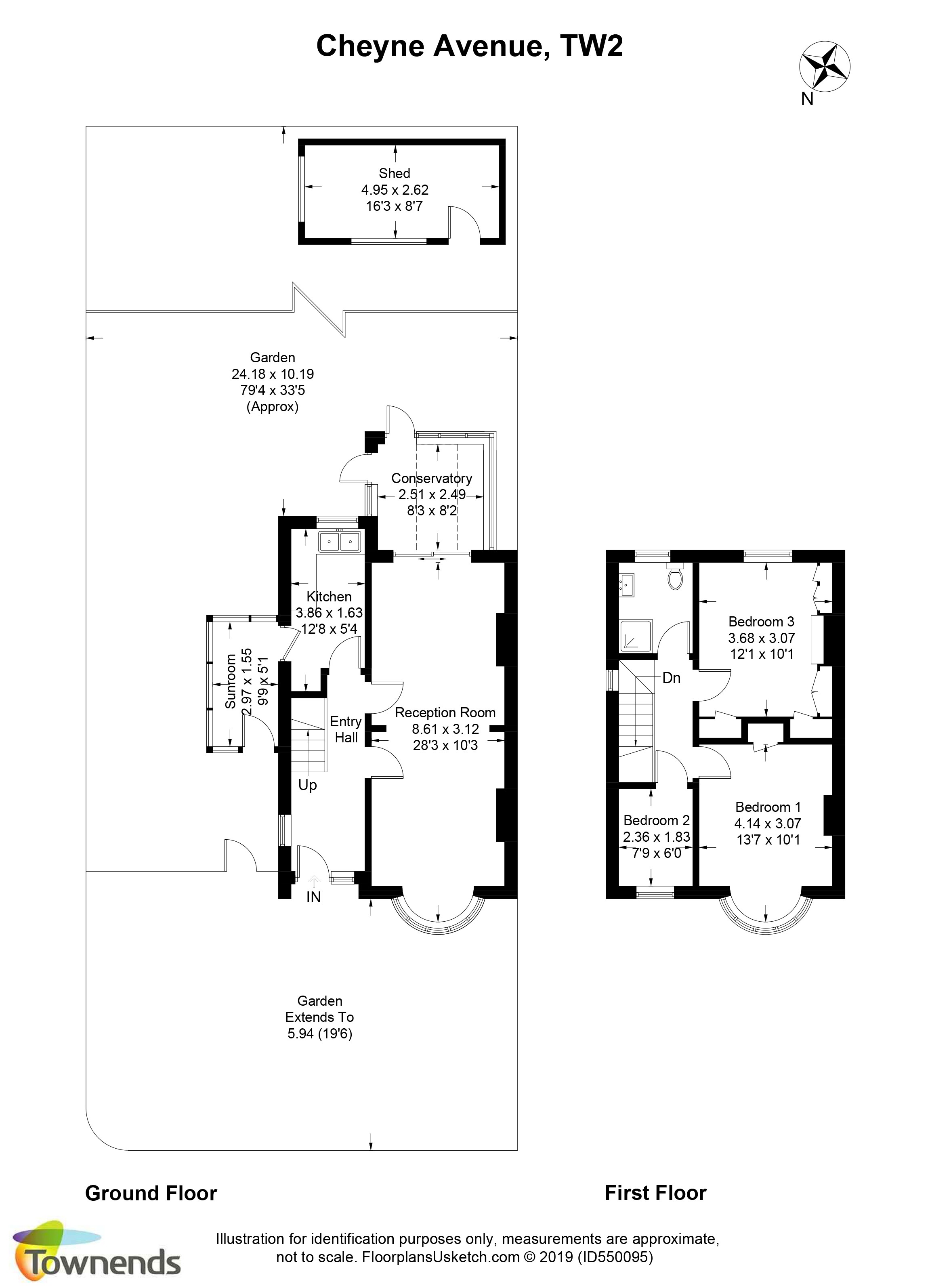 3 Bedrooms Semi-detached house for sale in Cheyne Avenue, Twickenham TW2