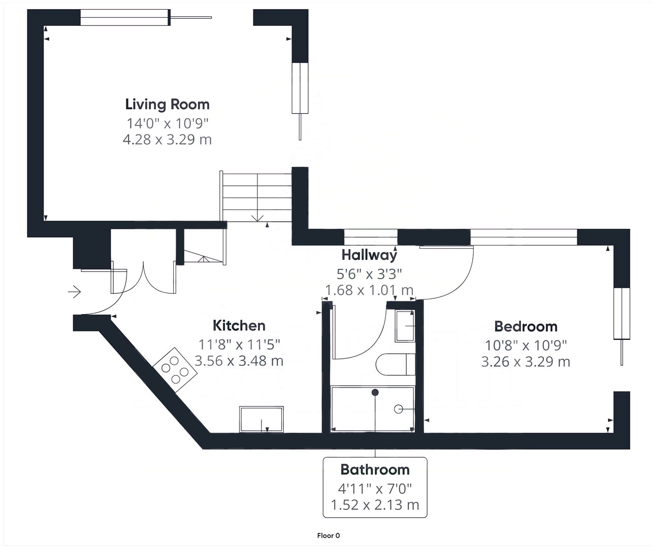 The Hideaway, Cinderford floorplan