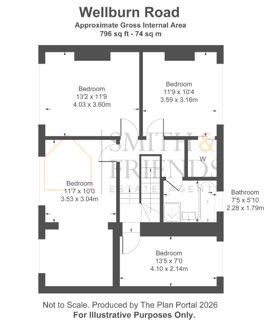4, Wellburn Road, Stockton-On-Tees floorplan