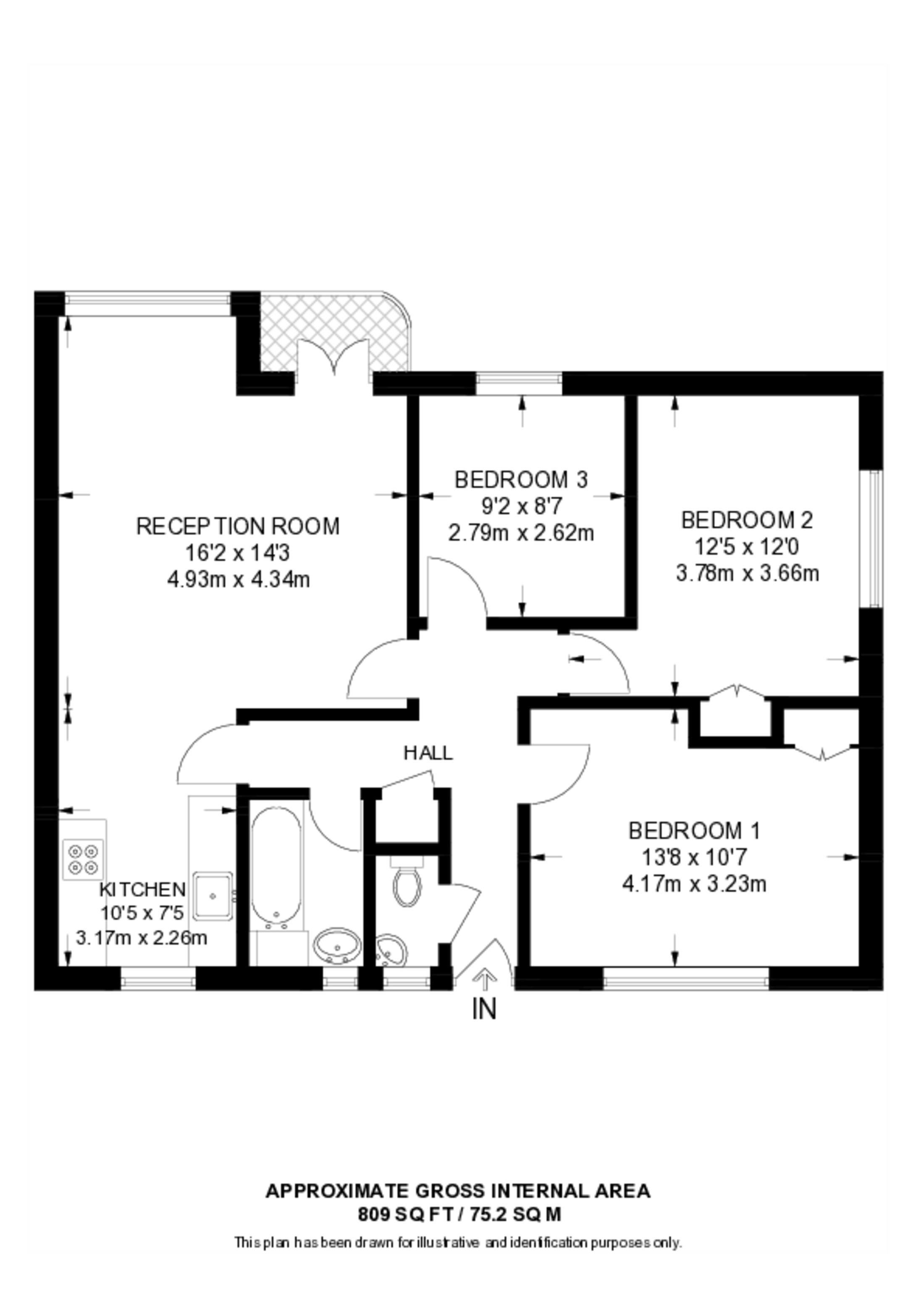 Pinchin Street, Aldgate floorplan
