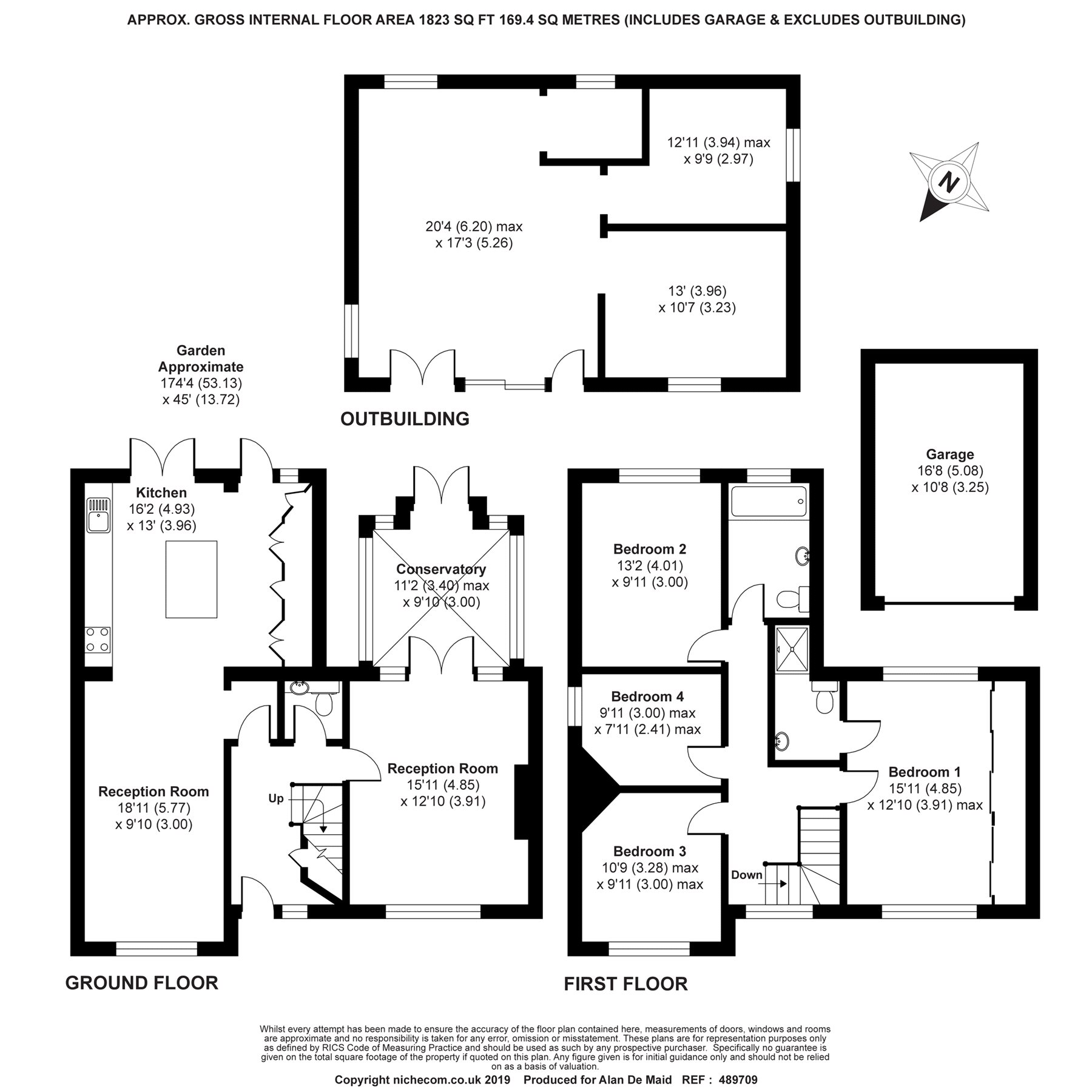 4 Bedrooms Detached house for sale in Grove Park Road, London SE9