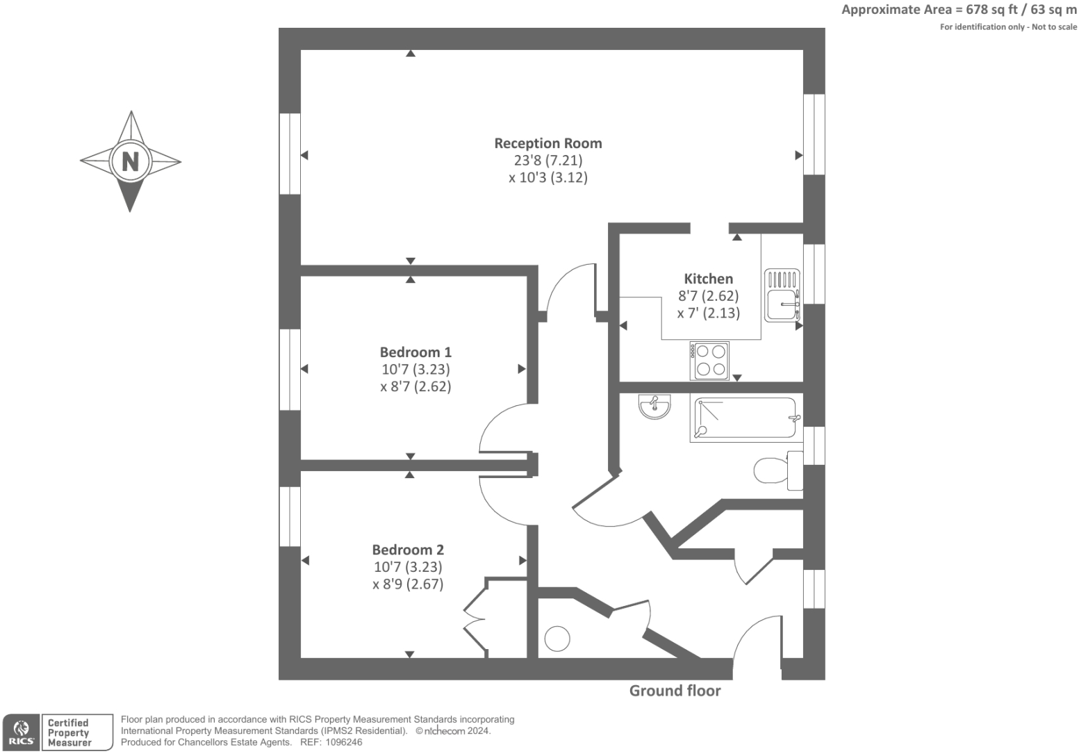Flat 1, 97 Horsham Road, Swindon floorplan