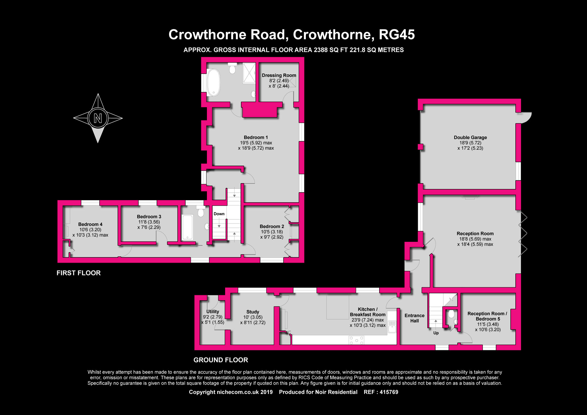 4 Bedrooms Detached house to rent in Bunces Shaw Road, Farley Hill, Reading RG7