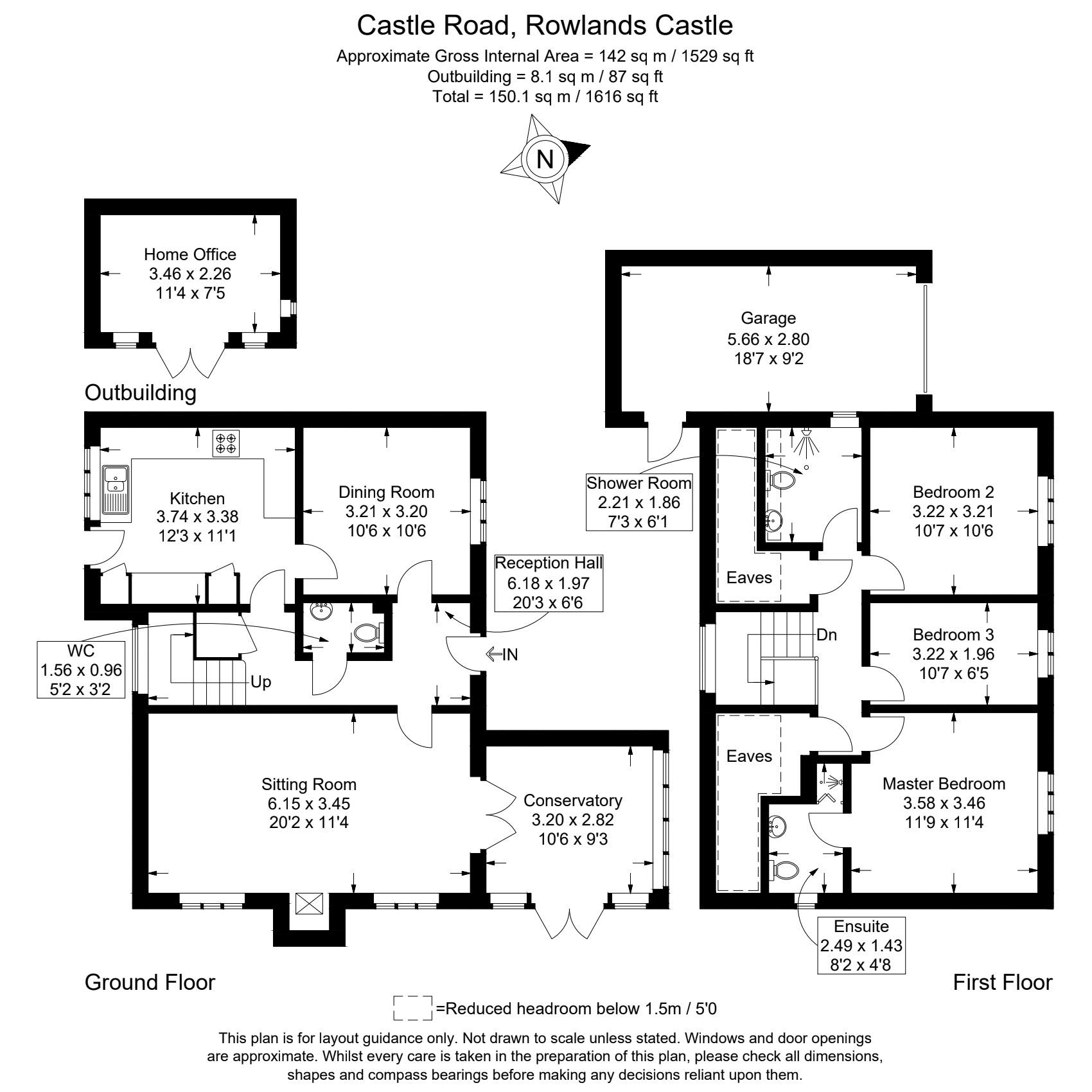 1a, Castle Road, Rowlands Castle floorplan