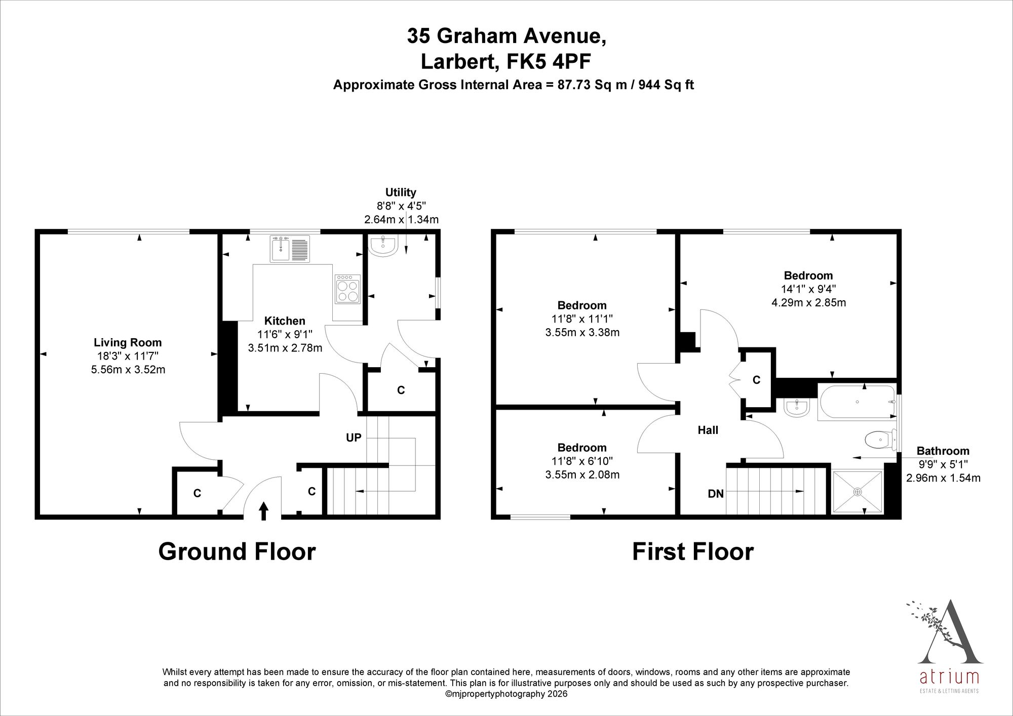 35 Graham Avenue, Larbert floorplan