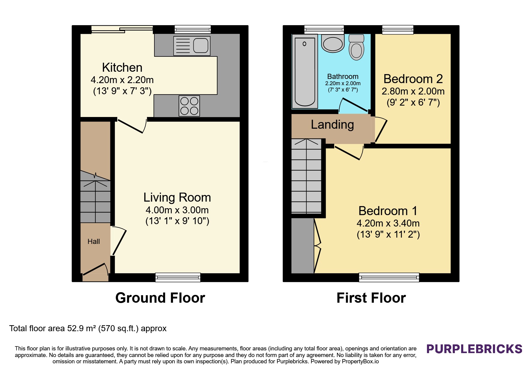 54, Abberton Way, Loughborough floorplan