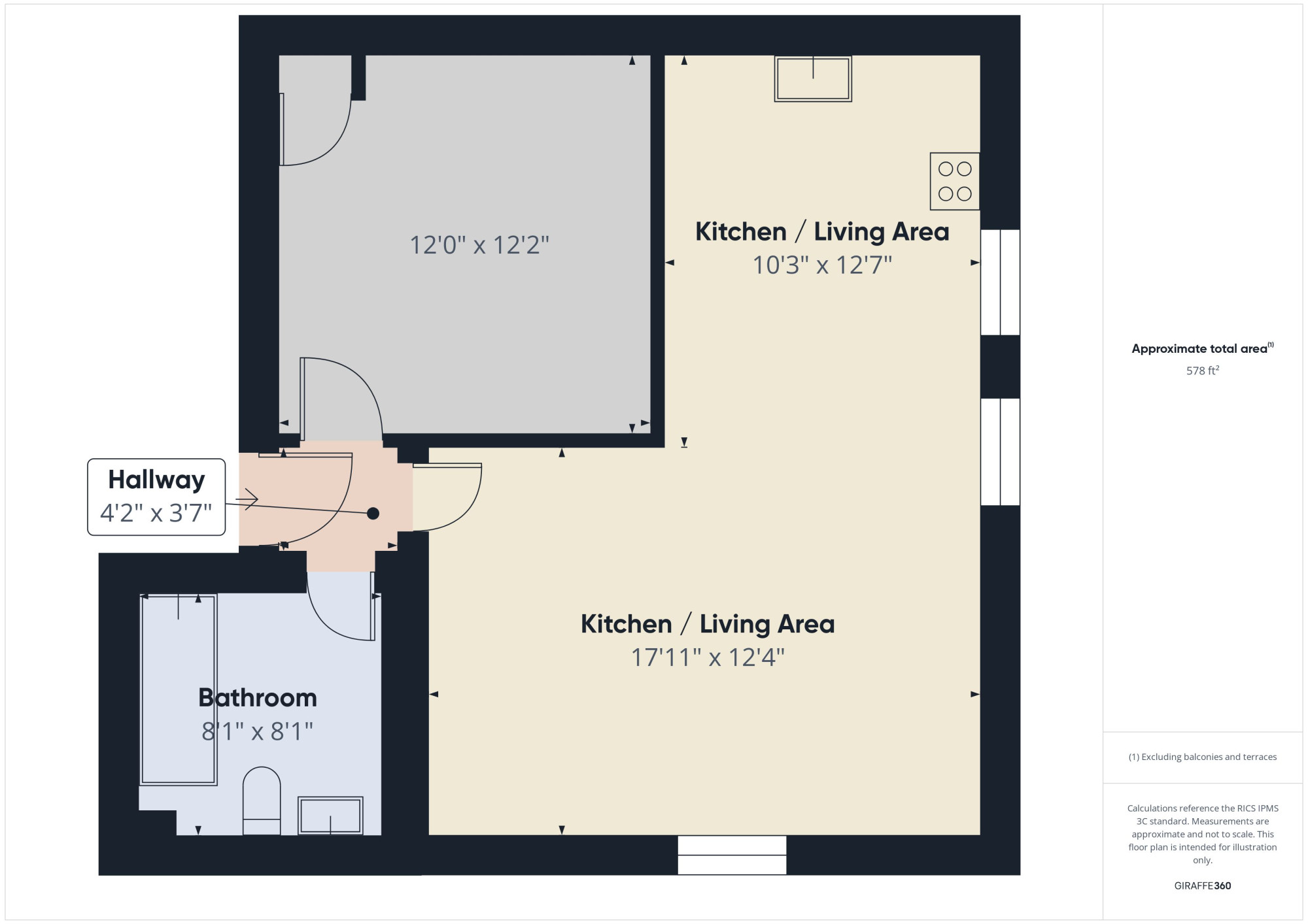 F4 46, Chanterlands Avenue, Hull floorplan