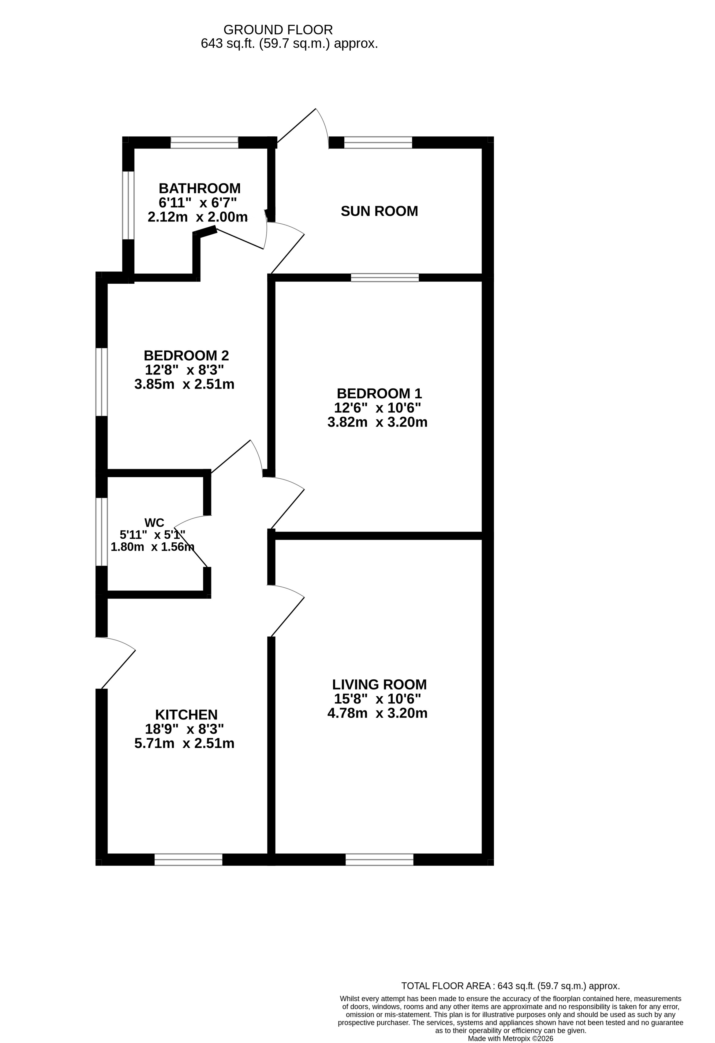 4, Heol Y Pia, Caerphilly floorplan