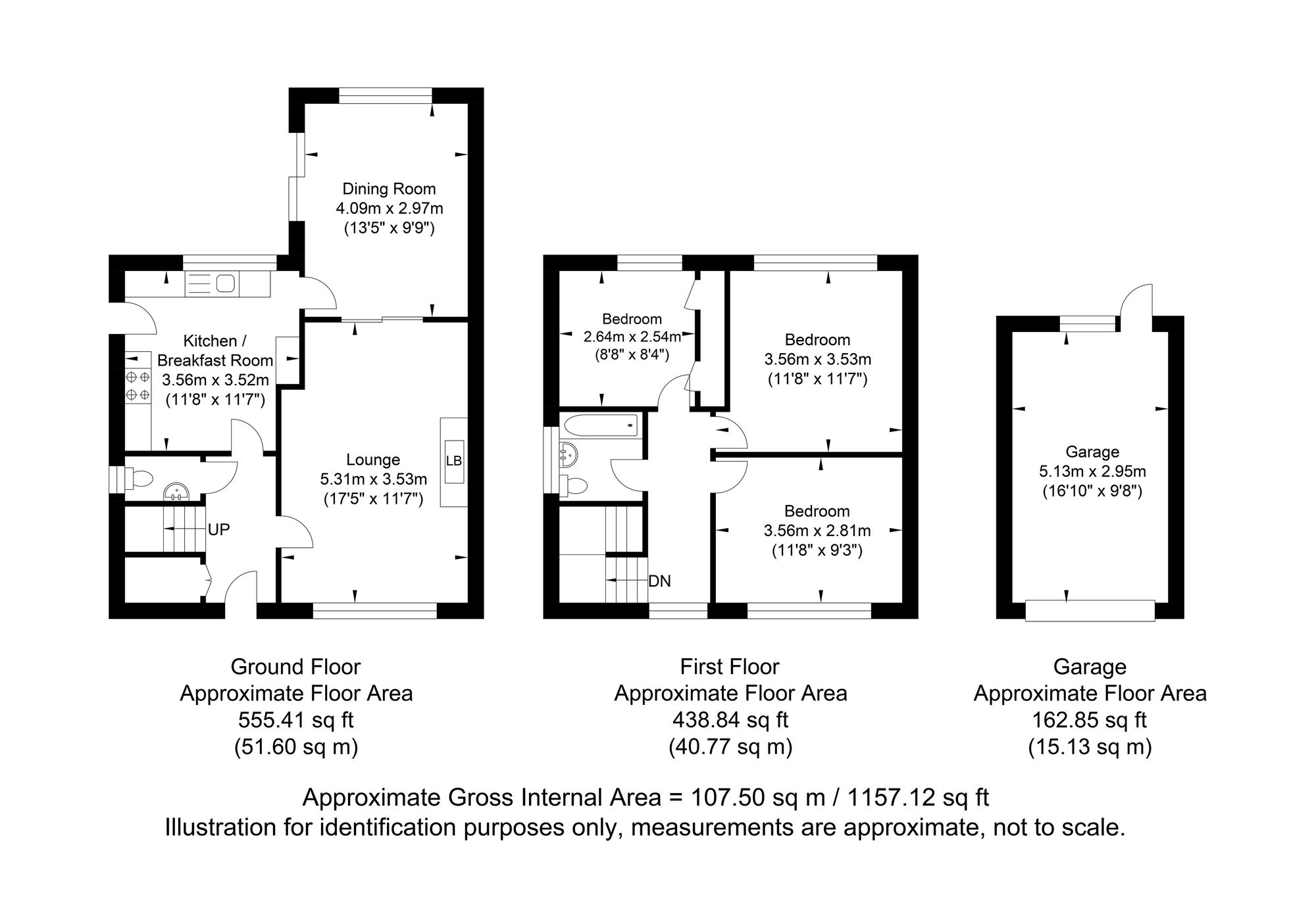16 Rocks Park Road, Uckfield floorplan
