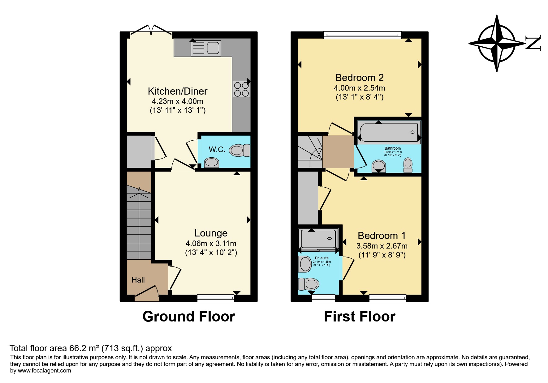 11, John Jaundrell Close, Telford floorplan