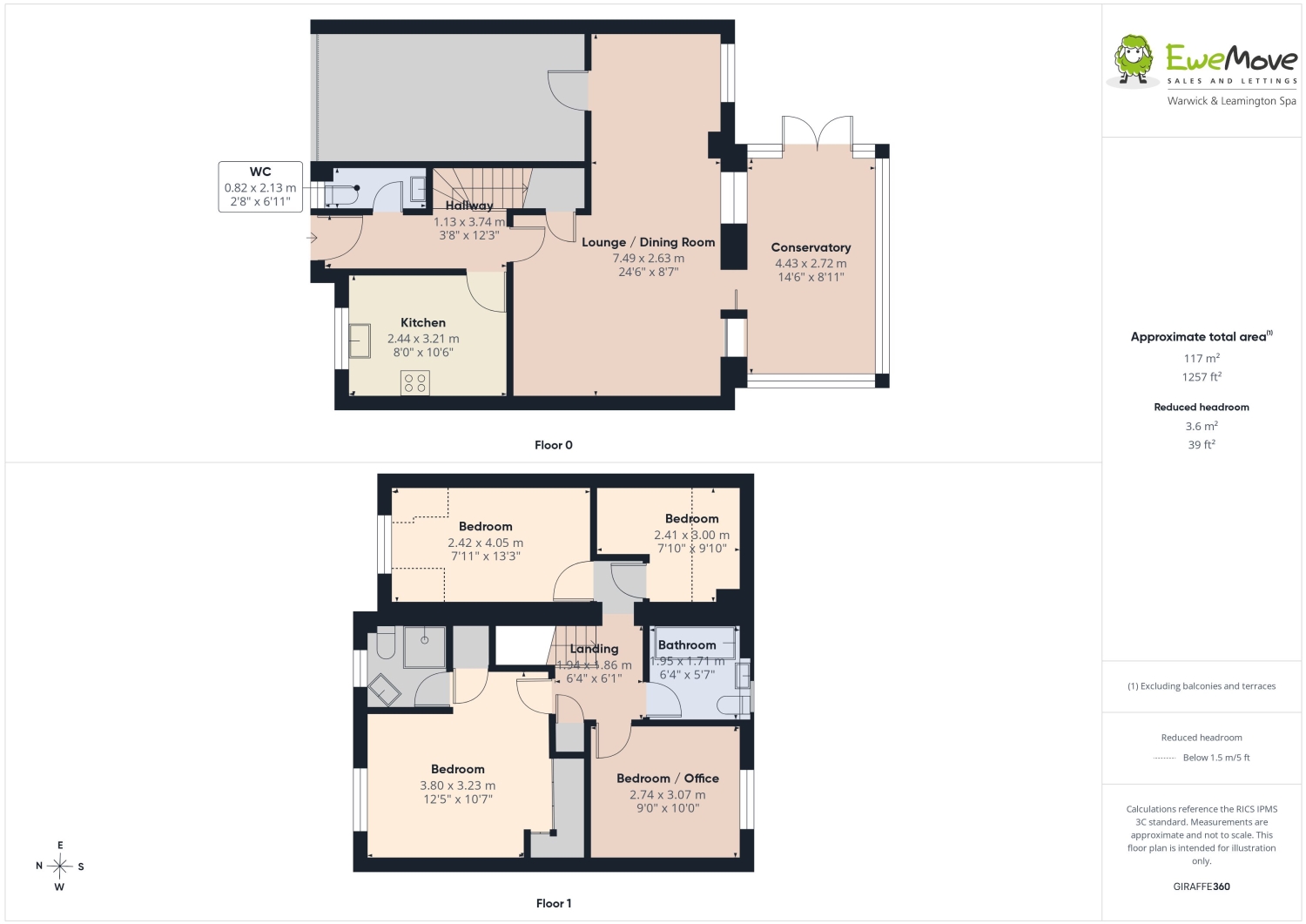 9, Justice Close, Leamington Spa floorplan