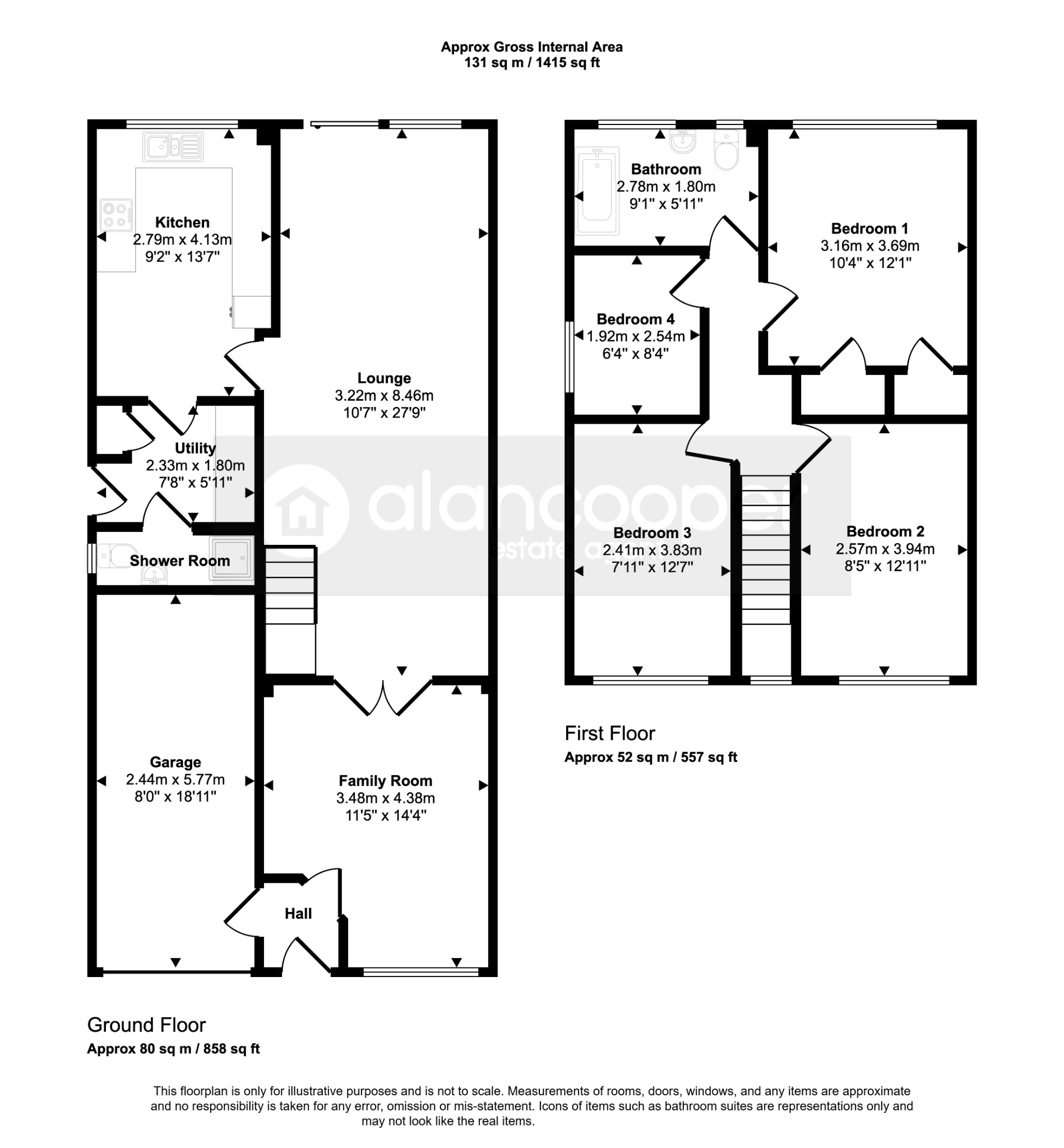 90 Shakespeare Drive, Nuneaton, Warwickshire floorplan