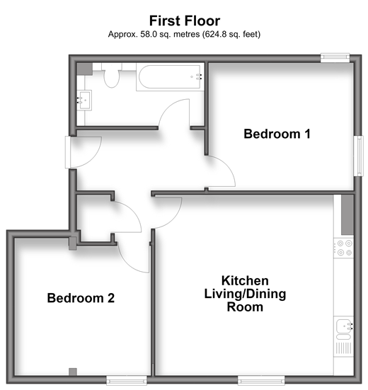 Denton Close, Redhill floorplan
