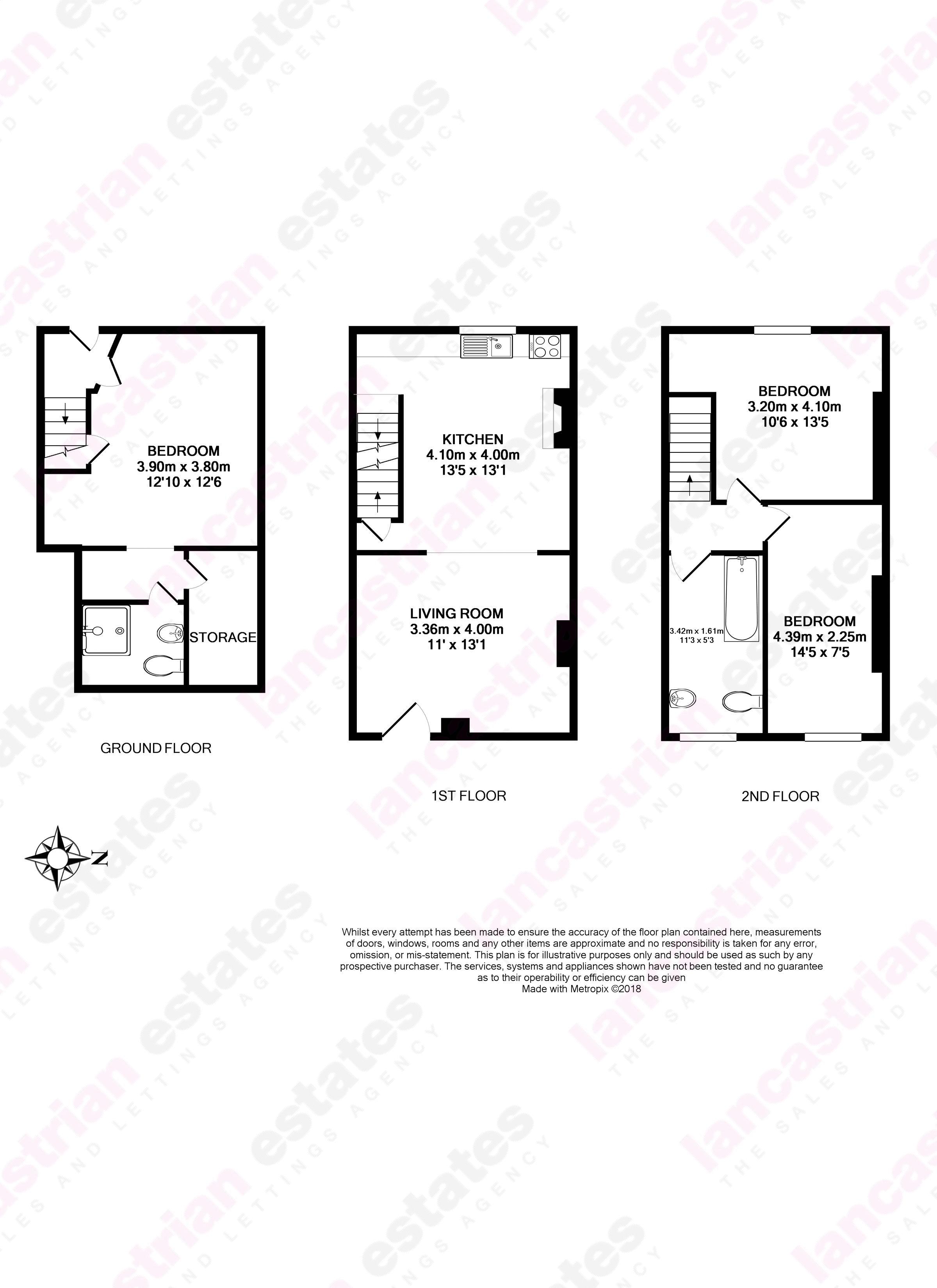 3 Bedrooms Terraced house to rent in Chapel Street, Galgate, Lancaster LA2