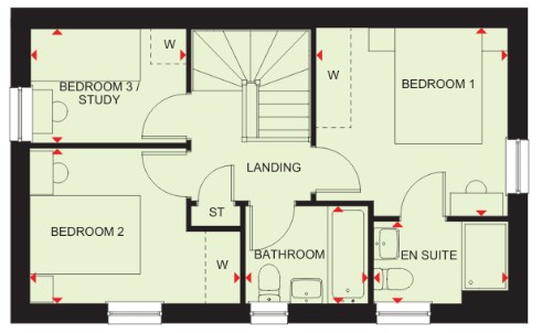 York Way, Northampton floorplan