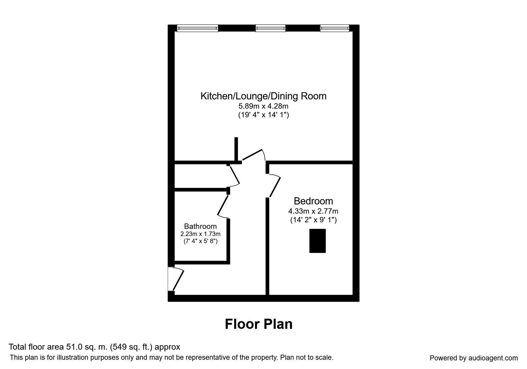 1 Bedrooms Flat to rent in Broughton Road, Salford M6