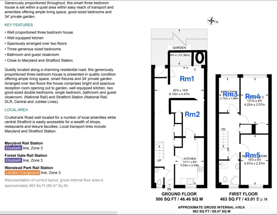 7, Cruikshank Road, London floorplan