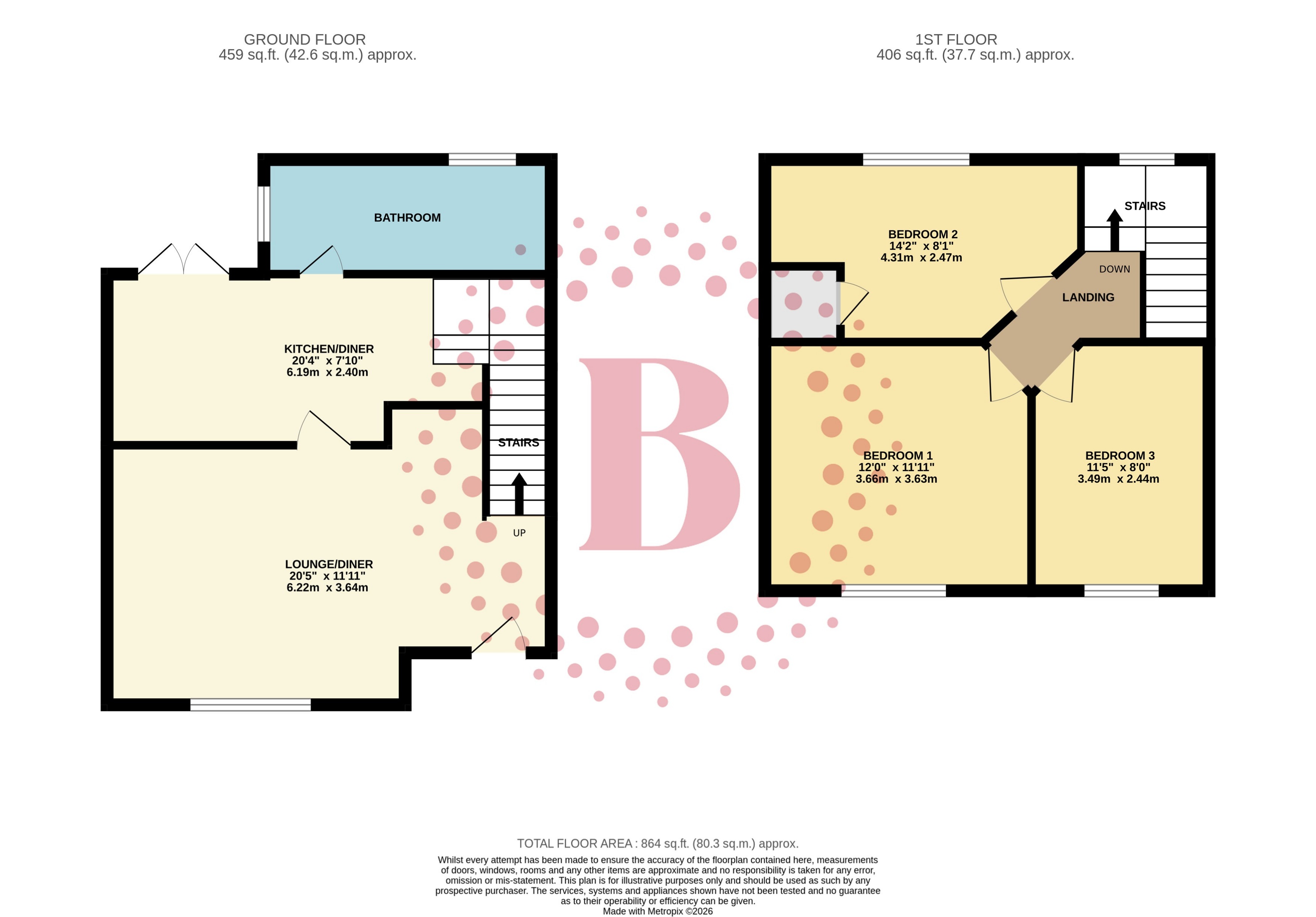4, Ridge Road, Letchworth floorplan