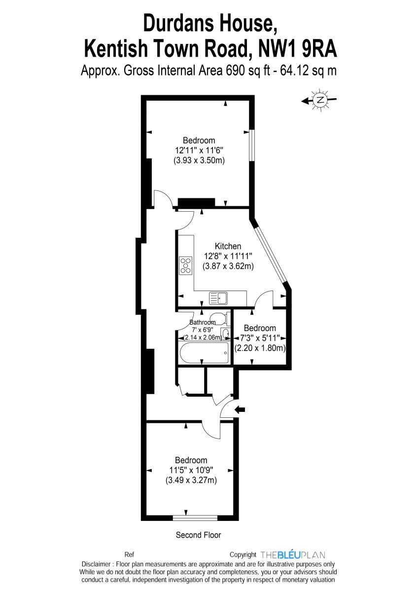 1 Bedrooms Flat for sale in Durdans House, Kentish Town Road, London NW1