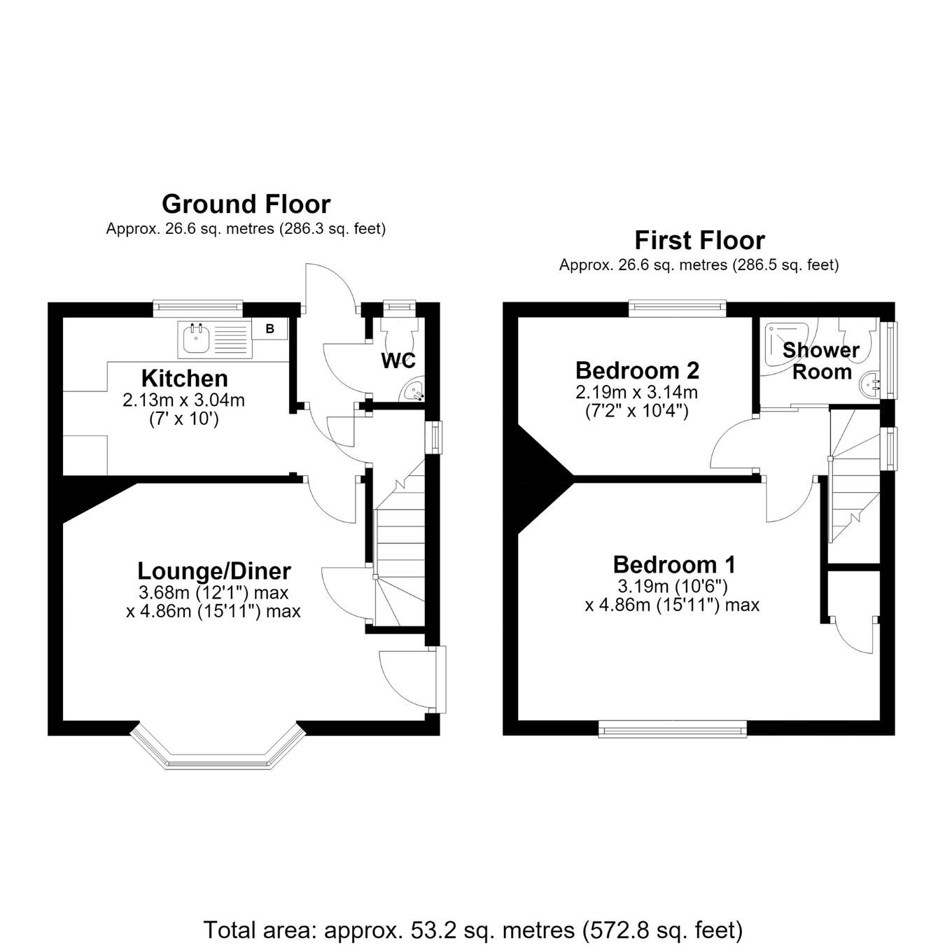24, Lytton Avenue, Letchworth Garden City floorplan