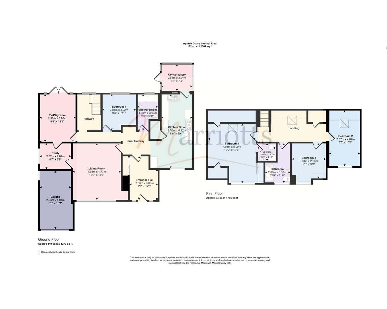 4, Lea Close, Nottingham floorplan