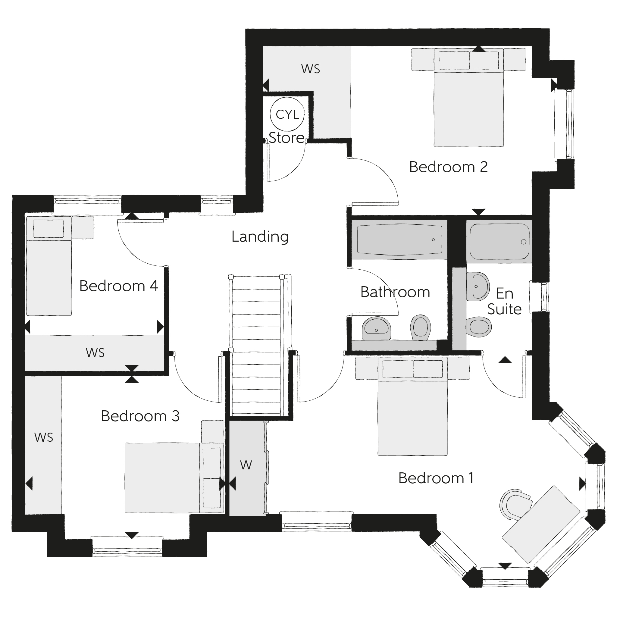 32, Cocklaw Street, Kelty floorplan