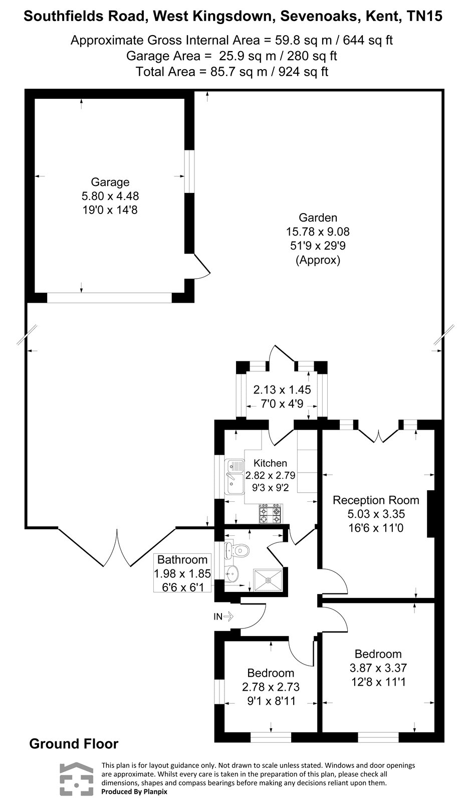 79, Southfields Road, Sevenoaks floorplan