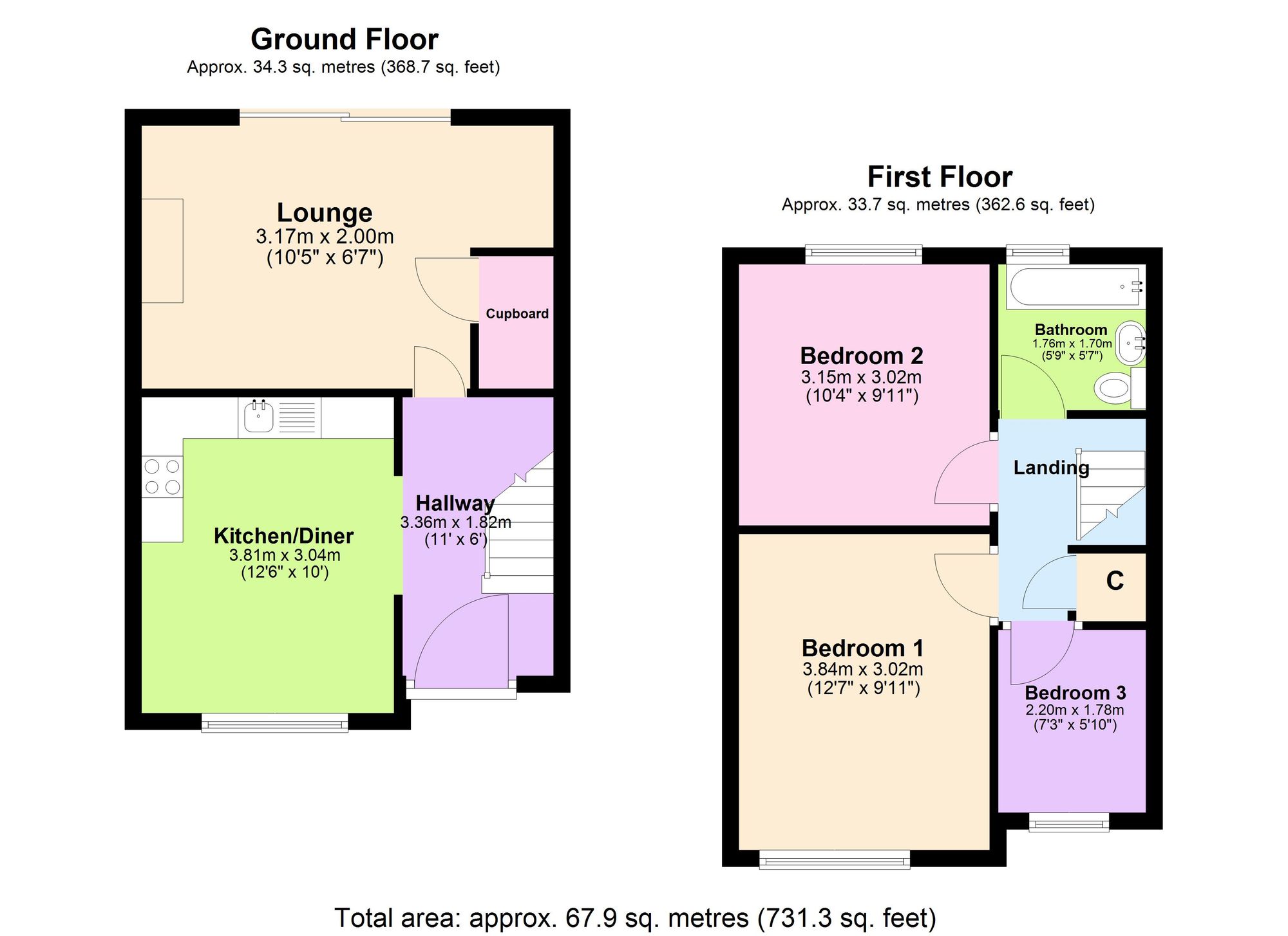 19 Berry Road, Paignton floorplan