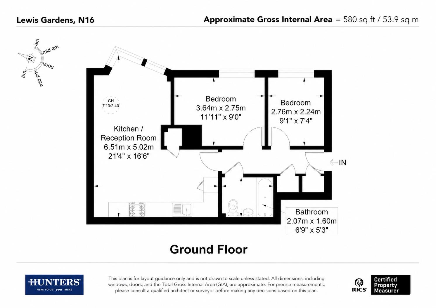 147, Lewis Gardens, London floorplan