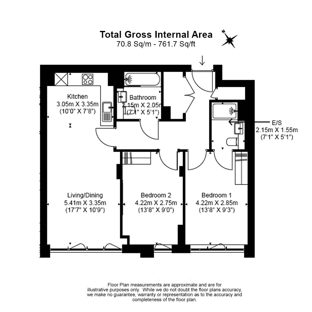Flat 93, Truscon House, 14, Carnation Gardens, Hayes floorplan