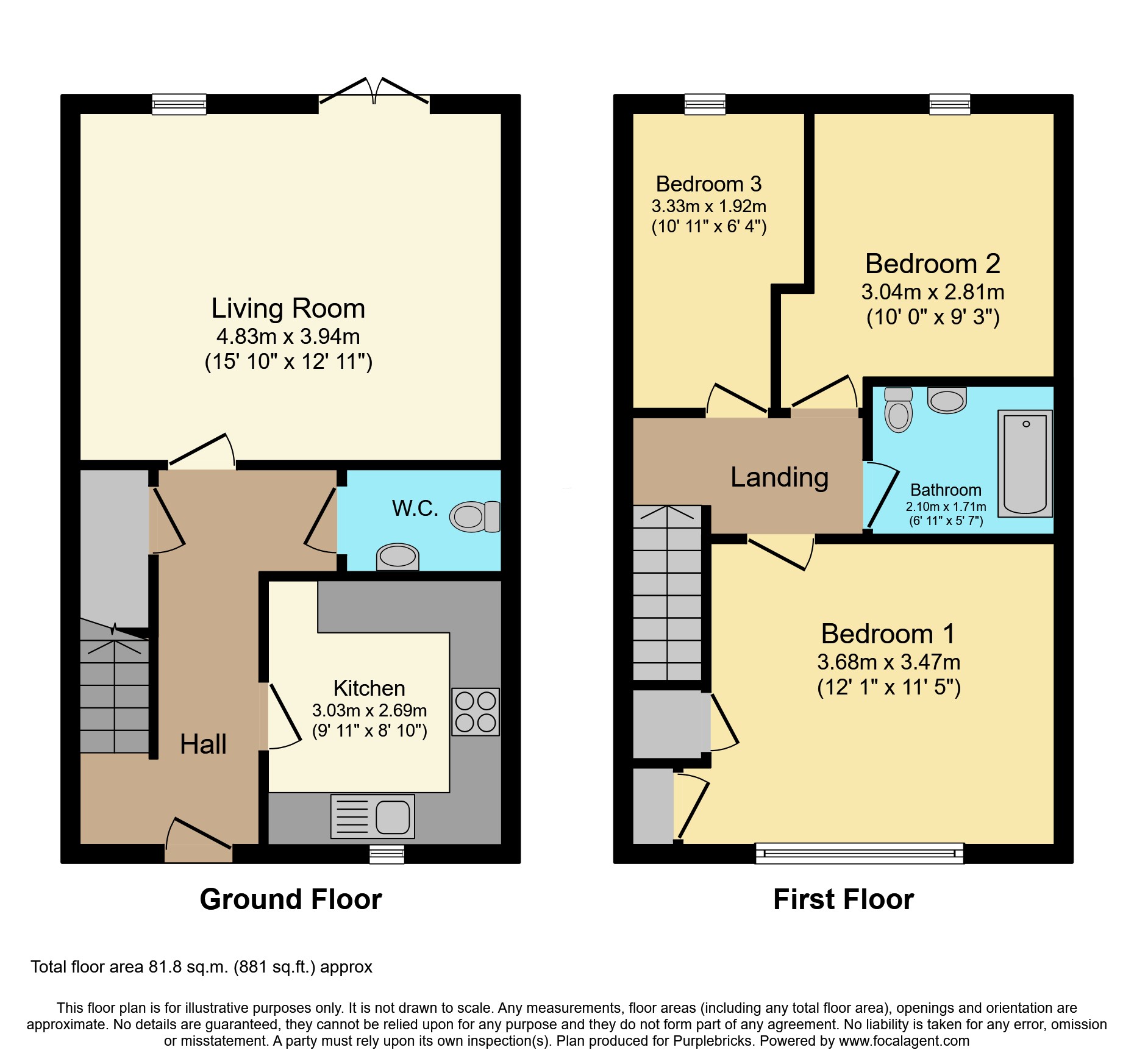 54, Merchiston Oval, Johnstone floorplan