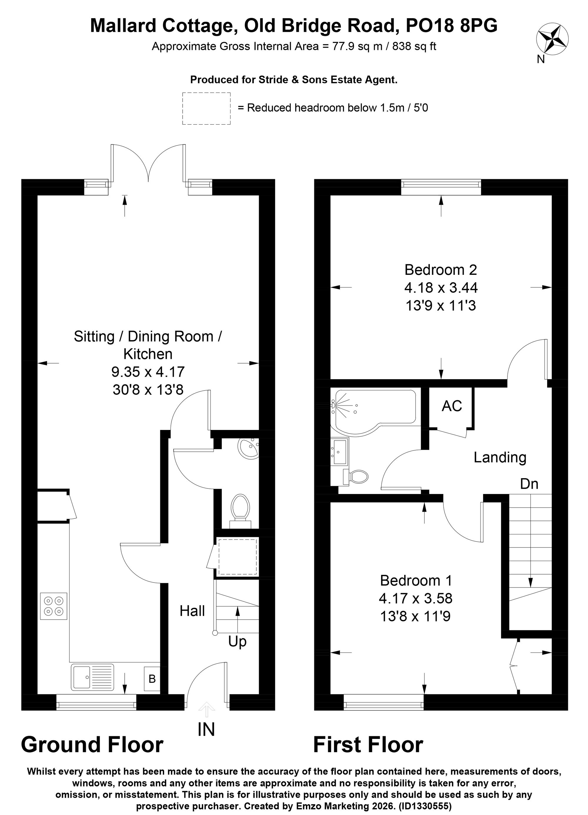 Mallard Cottage Old Bridge Road, Chichester floorplan