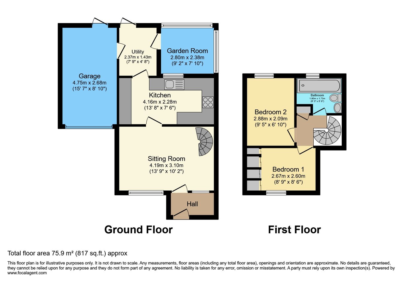 23, Alington Close, Wellingborough floorplan