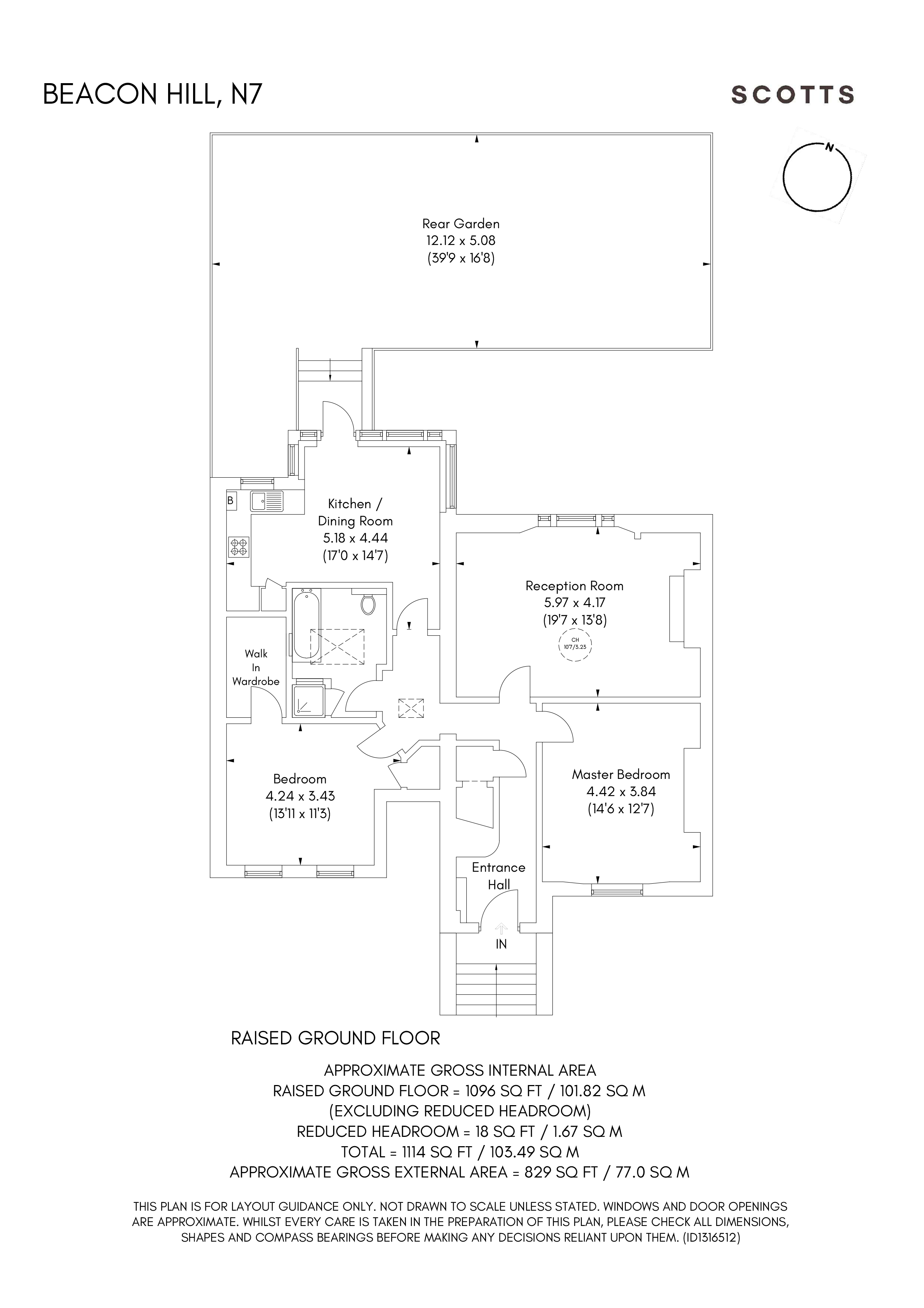 6, Beacon Hill, Islington floorplan