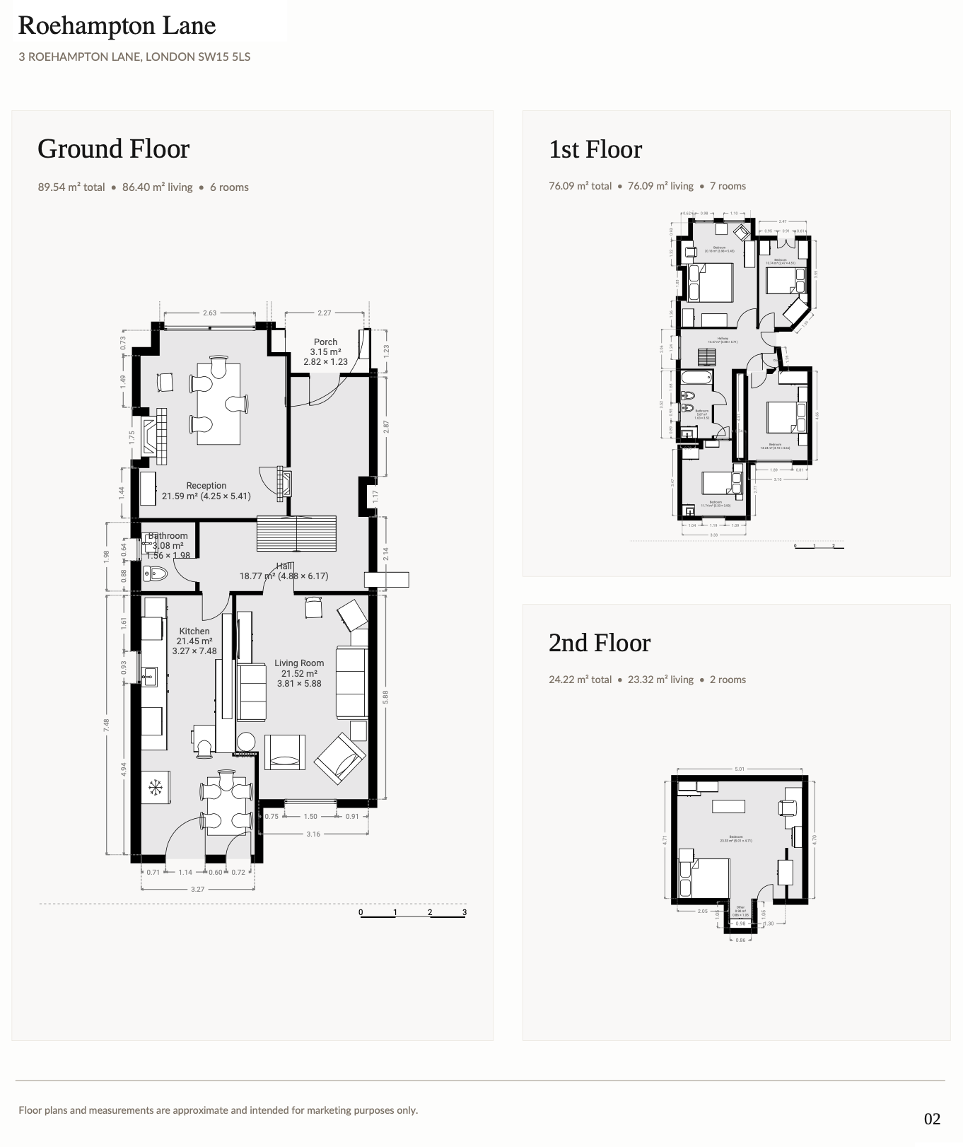 3, Roehampton Lane, London floorplan